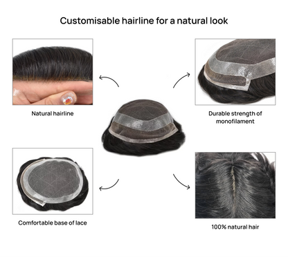 Front Lace: Hair System for a natural hairline